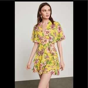 BCBG MAXAZRIA MABEL FLORAL ALINE MINIDRESS